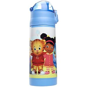 Daniel Tiger 13 oz Insulated Water Bottle with Latching Lid – Easy to Use for Kids – Reusable Spill Proof & BPA-Free, Keeps Drinks Cold for Hours, Fits in Lunch Boxes & Bags, Fun for Back to School