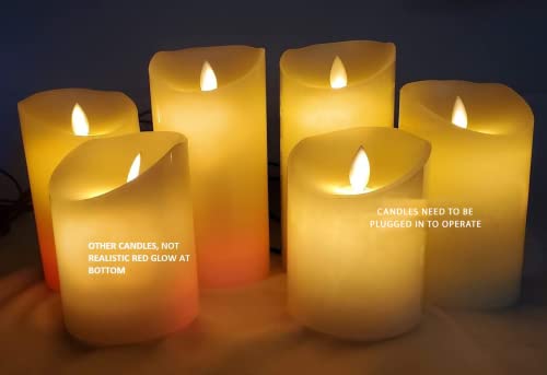 Smart Home Candles. USB Powered. Flameless Safe Electric Extra Bright Real Wax Pillars LED Candle. Dorm Room Safe. Flickering. Compatible with Alexa, Google Assistant, IFTTT. | The Storepaperoomates Retail Market - Fast Affordable Shopping