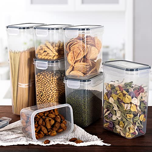 Airtight Food Storage Containers, MASSUGAR 16 Piece Dry Food Canisters for Kitchen Pantry Organization and Storage, BPA Free Plastic Storage Containers with Lids for Cereal Flour Sugar Baking Supplies | The Storepaperoomates Retail Market - Fast Affordable Shopping