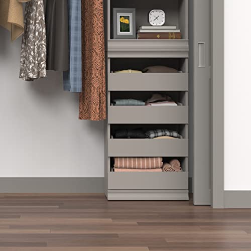 ClosetMaid 4598 Modular Storage Stackable Unit with 4 Drawers, Taupe | The Storepaperoomates Retail Market - Fast Affordable Shopping