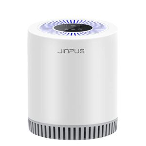 JINPUS Air Purifier for Home Bedroom Smoke Pollen Pets Hair Odor Dust with H13 True HEPA Filter (Available for California)