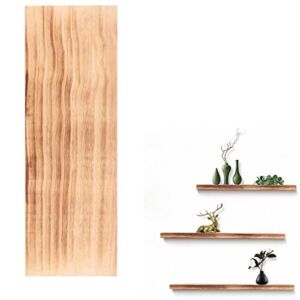 Floating Shelves Wall Mounted,1Pc Industrial Floating Shelves Wall Shelf,Floating Shelves Wood Wall Mounted,for Living Room,Bedroom, Bathroom,Kitchen,Dining Room(20x10x1.6cm)