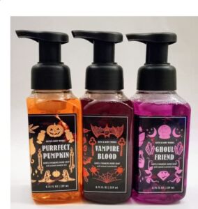 Bath and Body Works Halloween Gentle Foaming Hand Soap Trio – Ghoul Friend, Vampire Blood, Purrfect Pumpkin