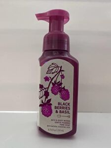 Bath & Body Works Blackberries & Basil Gentle Foaming Hand Soap 8.75 Ounce 2-Pack (Blackberries & Basil)