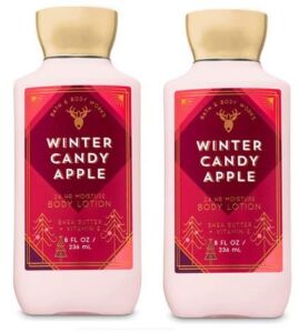 Bath and Body Works 2 Pack Winter Candy Apple Super Smooth Body Lotion 8 Oz