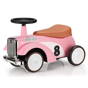 Toddler Car – JOYLDIAS Ride on Cars for Toddlers for 1.5-3 Years Old with Limited Steering Wheels, Secret Storage, Pink