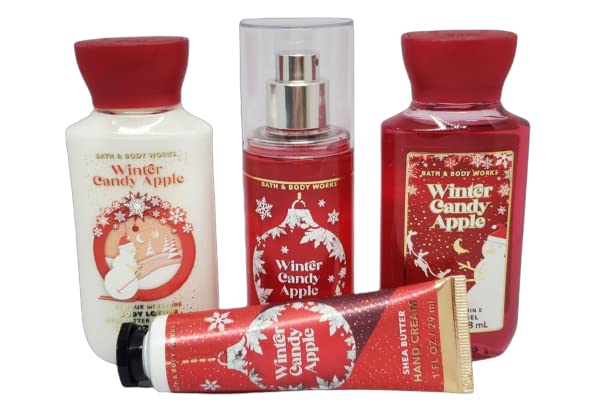 Bath and Body Works WINTER CANDY APPLE Merry Christmas Mini Gift Box Set – Travel Size Body Lotion – Shower Gel – Hand Cream and Fine Fragrance Mist – Arranged in a Festive Gift Box | The Storepaperoomates Retail Market - Fast Affordable Shopping