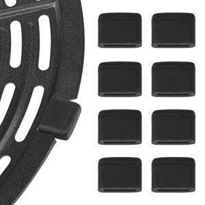 8pcs Air Fryer Rubber Bumpers Air Fryer Tray Rubber Feet Replacement Parts Rubber Tips, Air Fryer Silicon Rubbers for Chefman Gowise PowerXL, Rubber Protective Covers for Air Fryer Grill Pan