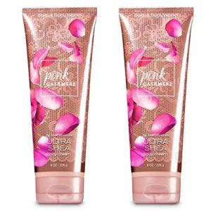 Bath & Body Works Gift Set of of 2 – 8 oz Body Cream – (Pink Cashmere), Multicolor