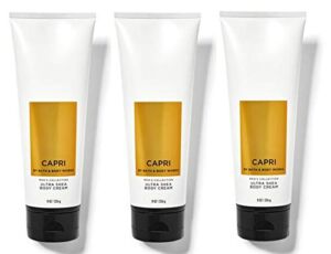 Bath & Body Works CAPRI for Men Value Pack – Lot of 3 Ultra Shea Body Cream Full Size