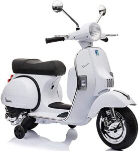 Best Ride On Cars Vespa Scooter, 12V Battery Powered Ride On Car, White