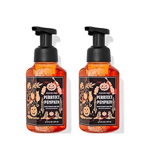 Bath & Body Works Purrfect Pumpkin Gentle Foaming Hand Soap 8.75 Ounce 2-Pack (Purrfect Pumpkin) | The Storepaperoomates Retail Market - Fast Affordable Shopping