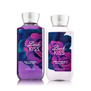 Bath and Body Works Lotion and Shower Gel, Dark Kiss, 2 Pc Gift Set