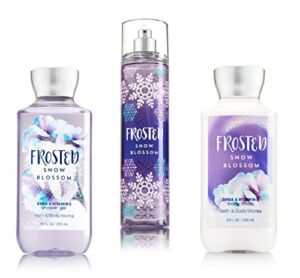Bath & Body Works ~ Signature Collection ~ Winter 2016 ~ Frosted Snow Blossom ~ Shower Gel ~ Fine Fragrance Mist & Body Lotion ~ Trio Gift Set
