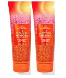 Bath & Body Works Ultimate Hydration Body Cream For Women 8 Fl Oz 2- Pack (Sunshine Mimosa)