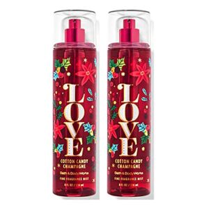 Bath & Body Works Cotton Candy Champagne Fine Fragrance Mist – Value Pack Lot of 2 (Cotton Candy Champagne)