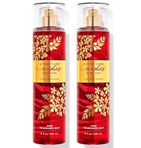 Bath and Body Works A Thousand Wishes for You Fine Fragrance Body Mist Gift Set – Value Pack Lot of 2 (A Thousand Wishes for You)