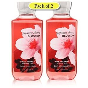 Bath & Body Works Shea Enriched Shower Gel, Japanese Cherry Blossom, 10 oz (Pack of 2)