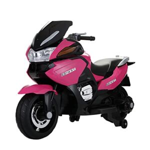 Super Large 12V Electric Battery Powered Kids Ride On Motorcycle – Pink