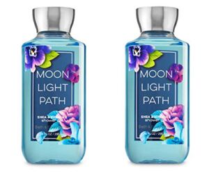Bath and Body Works Shea Enriched Shower Gel New Improved Formula 10 Oz. (Moonlight Path) (Pack of 2)