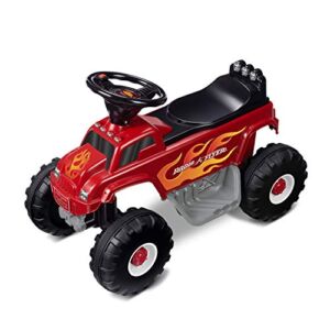Radio Flyer Monster Truck with Lights & Sounds, 6 Volt Battery Powered Electric Car, Toddler Ride On Toy for Ages 1.5+
