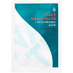 Bath and Body Works WATER Hyaluronic Acid Face Sheet Mask 0.7 Ounce
