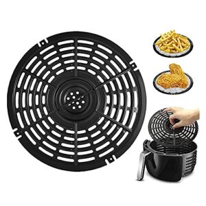 Air Fryer Grill Pan Replacement, 7.87” Air Fryers Accessories, Non-Stick Fry Pan Crisper Plate For Gowise, Powerxl, Gourmia, Dash, Emeril Lagasse Air Fryer Pans, Dishwasher Safe (7 inch)