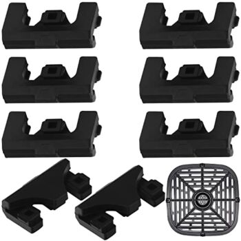 [8 Pack] Impresa Air Fryer Tray Bumpers for Vortex, Cosori, & Other Air Fryers – Rubber Bumpers to Prevent Basket Damage – Silicone Air Fryer Basket Protective Feet – Air Fryer Replacement Parts | The Storepaperoomates Retail Market - Fast Affordable Shopping