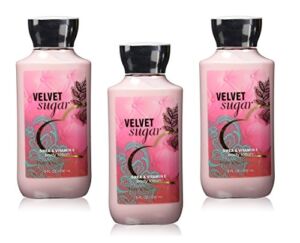 Bath and Body Works Signature Collection Body Lotion Velvet Sugar Pack of 3