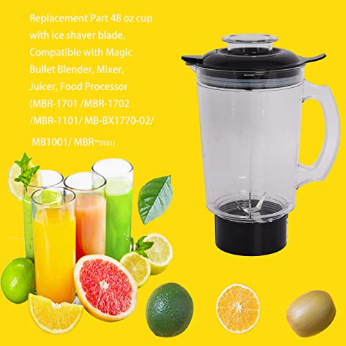 48 Clade Compatible with Magic Bullet Blender Mixer Juicer 250W MBR-1101 MB-BX1770-02 MB1001 MBR-0301 Replacement Parts Parts Comes with a Gasket Rubber Gear | The Storepaperoomates Retail Market - Fast Affordable Shopping