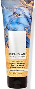 Bath and Body Works For Men Clean Slate Ultra Shea Body 8 Ounce Full Size (Clean Slate)