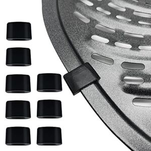 Air Fryer Rubber Tips for 7QT PowerXL Gowise, 8 PCS Premium Rubber Bumpers Tabs, Silicone Pieces, Rubber Anti-scratch Protective Covers, Air Fryer Replacement Parts for Air Fryer Grill Pan Plate Tray