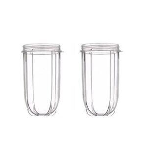 Magic Bullet Replacement Cups, Sduck 2 PCS Replacement 16 Ounce Jar Cups Fit For 250W Magic Bullet MB1001 Series Juicer Mixer