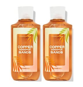 Bath & Body Works Copper Coconut Sands Shower Gel Gift Sets 10 Oz 2 Pack (Copper Coconut Sands)