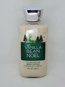Bath and Body Works Body Care – Vanilla Bean Noel – 24 Hour Moisture Body Lotion w/Shea Butter + Vitamin E – Full Size 8 fl oz