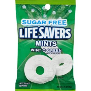 LifeSavers Wint-O-Green Hard Candy, No Sugar (Pack of 2)