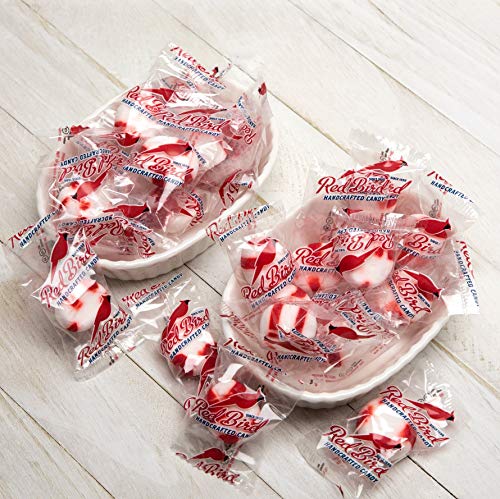 Red Bird Soft Peppermint Candy Puffs 52 oz Tub w/Handle; Mints are Individually Wrapped, Gluten Free, Kosher, Free from Top 8 Allergens, Made with 100% Pure Cane Sugar | The Storepaperoomates Retail Market - Fast Affordable Shopping