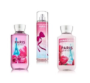Bath & Body Works ~ Signature Collection ~ “Paris Amour “~ Shower Gel, Fine Fragrance Mist & Body Lotion ~ Trio Gift Set