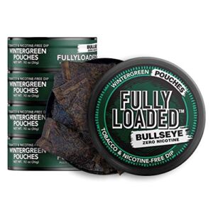 Fully Loaded Chew – 5 Pack Wintergreen Pouches – Tobacco and Nicotine Free Flavored Chew
