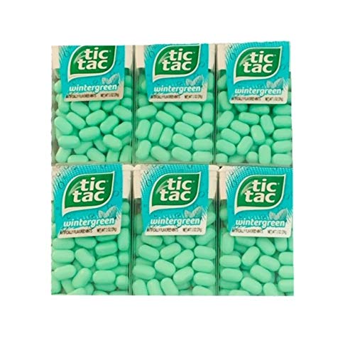 Tic Tac Wintergreen Flavored Mints 6 Pack| Wintergreen Mints 1 oz Tub | Low Calorie Wintergreen Mints | Pack of 6 | The Storepaperoomates Retail Market - Fast Affordable Shopping
