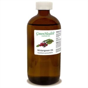 Wintergreen – 100% Pure Essential Oil – GreenHealth 16 fl oz (473 ml) Glass Bottle with Child Resistant Cap