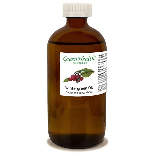 Wintergreen – 100% Pure Essential Oil – GreenHealth 16 fl oz (473 ml) Glass Bottle with Child Resistant Cap | The Storepaperoomates Retail Market - Fast Affordable Shopping