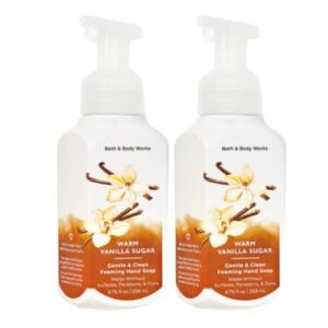Bath and Body Works Gentle Foaming Hand Soap, Warm Vanilla Sugar 8.75 Ounce (2-Pack)