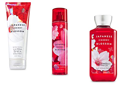 Bath & Body Works Japanese Cherry Blossom Body Set | Shower Gel, Body Cream & Fragrance Mist | The Storepaperoomates Retail Market - Fast Affordable Shopping