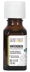 Aura Cacia Pure Wintergreen Essential Oil | 0.5 fl. oz. | Gaultheria fragrantissima