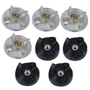 Joystar Lot of 8 Base Gear and Cross Blade Gear Replacement Part for Magic Bullet MB 1001 MB 1001B MBR-1101 MBR-1701 Blender /