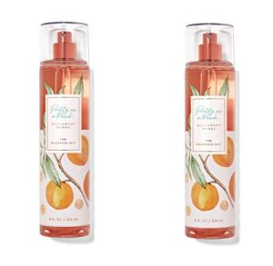 Bath & Body Works Pretty As Peach Fine Fragrance Mist Pack of 2