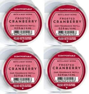 Bath and Body Works Scentportable Fragrance Refill Frosted Cranberry. 0.2 Oz Each