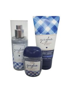Bath and Body Works GINGHAM Mini Travel Gift Set Body Cream, Fragrance Mist and Pocketbac