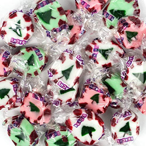 Brach’s (1) bag Christmas Nougats Mix – Peppermint, Wintergreen, Cinnamon Flavors – Handmade Holiday Nougat Candy with Christmas Tree Design – Net Wt. 8.5 oz | The Storepaperoomates Retail Market - Fast Affordable Shopping
